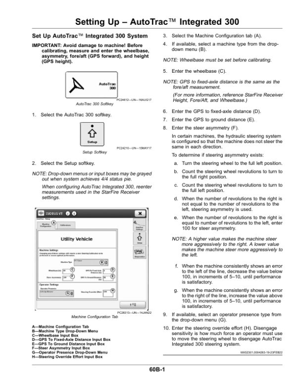John Deere AutoTrac Integrated 300 (ATI 300) Operator’s Manual (OMPFP23409) Workshop Guide
