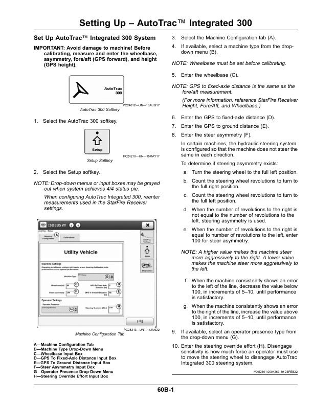John Deere AutoTrac Integrated 300 (ATI 300) Operator’s Manual (OMPFP23409) Workshop Guide