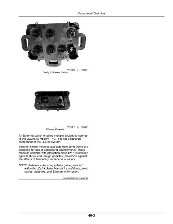 John Deere JDLink M Modem – 4G Operator’s Manual (OMPFP25477) Workshop Guide