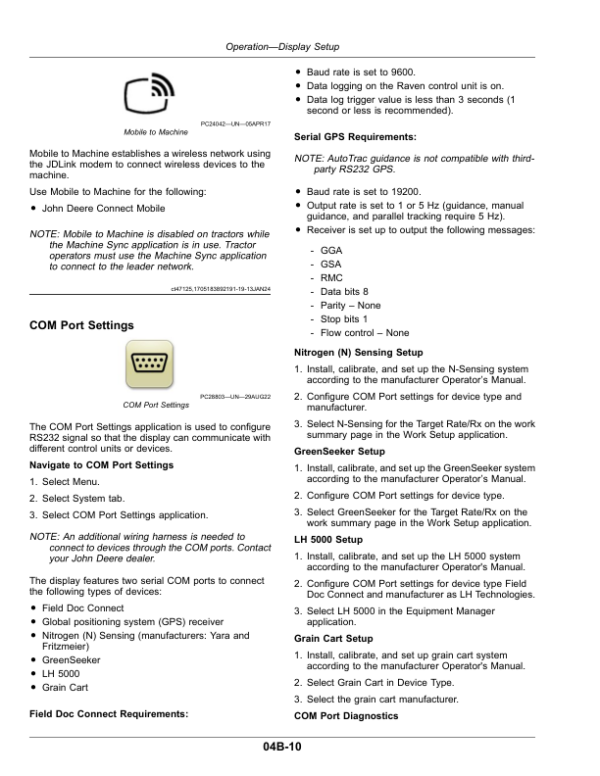 John Deere G5Plus Universal Display, G5 Universal Display Software Version: 10.30.xxxx-XXX Operator’s Manual (OMPFP25711) Workshop Guide