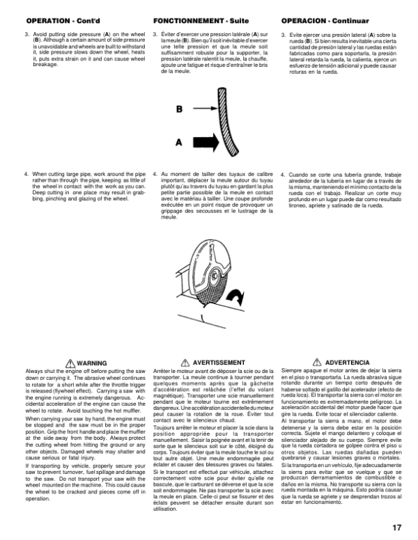 John Deere 380MS/12″ (UT05075A) & 380MS/14″ (UT05076) Multi Purpose Saw Operator’s Manual (OMPS00092) Workshop Guide