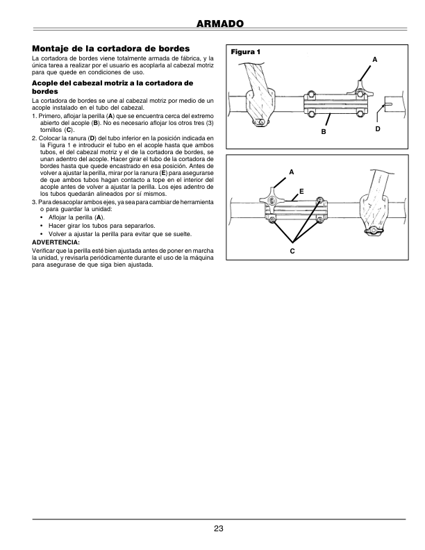 John Deere Edger Attachment Sea8 Operator’s Manual (OMPS10186) Workshop Guide