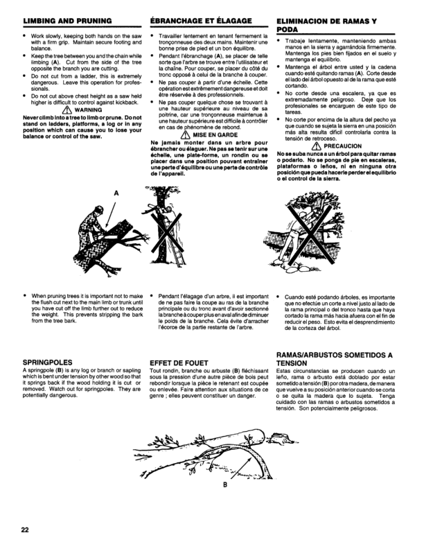 John Deere 200CS Chain Saw 14-Inch (UT10793), 16-Inch (UT10777A) Operator’s Manual (OMPS16053A) Workshop Guide