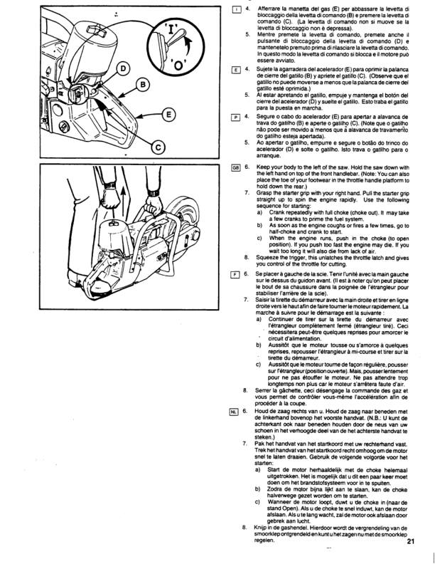 John Deere MP88 Chain Saw Operator’s Manual (OMPS19544A) Workshop Guide