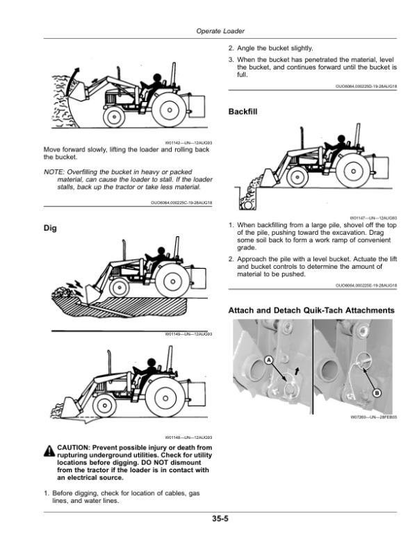 John Deere D120, H120 Loaders Operator’s Manual (OMPXX10222) Workshop Guide