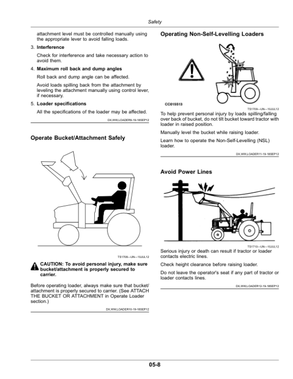 John Deere H480 Loaders Operator’s Manual (OMPXX11166) Workshop Guide
