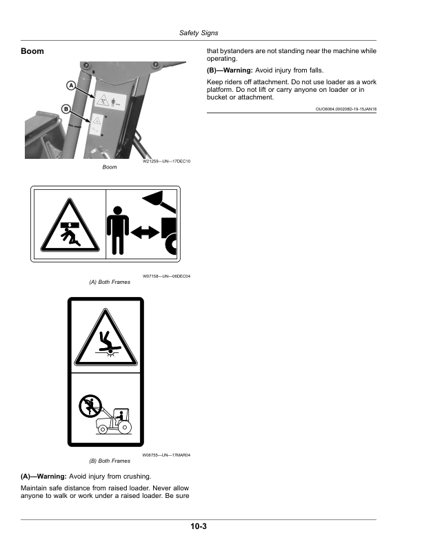 John Deere 553 Loader Operator’s Manual (OMPXX13182) Workshop Guide