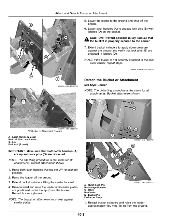John Deere 673 Loader (Portuguese Edition) Operator’s Manual (OMPXX14735) Workshop Guide