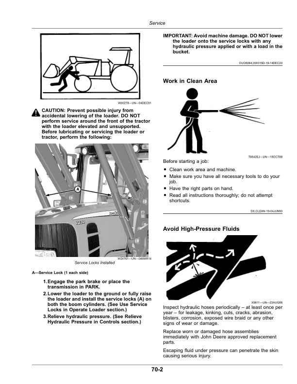 John Deere H310 Loaders (Export Edition) Operator’s Manual (OMPXX15201) Workshop Guide