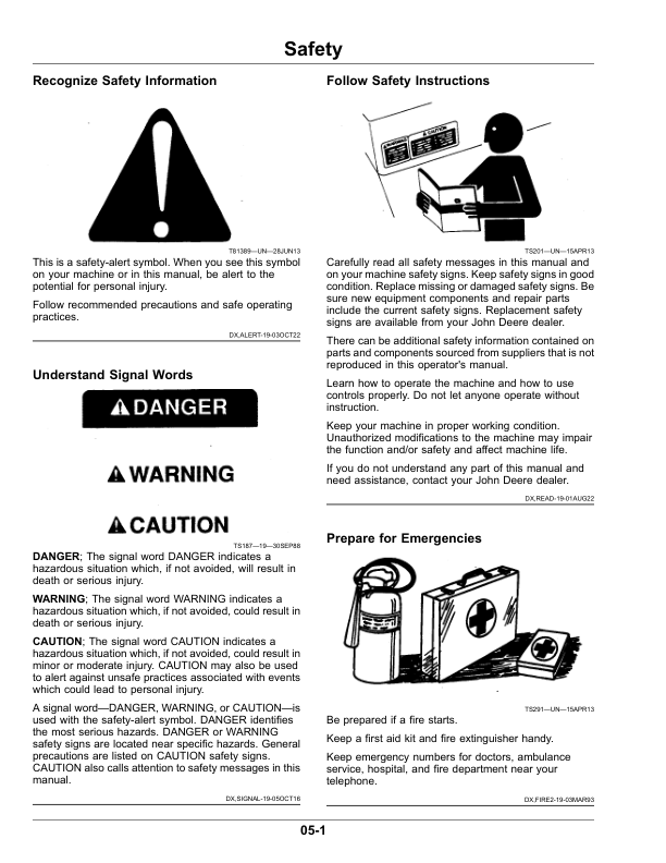 John Deere 300R, 320R, 440R Loaders Operator’s Manual (Export Edition) Operator’s Manual (OMPXX16598) Workshop Guide