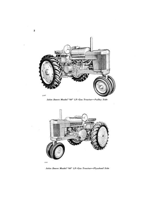 John Deere Model 60 LP-Gas Tractor (Supplement) Operator’s Manual (OMR2049) Workshop Guide