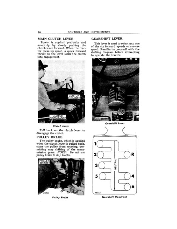 John Deere 830 Series Tractors Diesel with Gasoline Cranking Engine (8300000-) Operator’s Manual (OMR20688) Workshop Guide