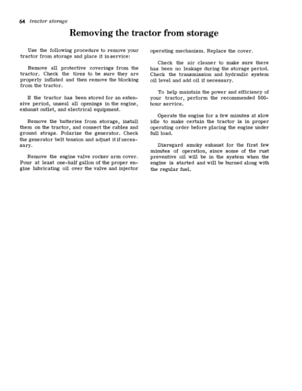 John Deere 8010 4-Wheel Drive Tractor Operator’s Manual (OMR30814) Workshop Guide