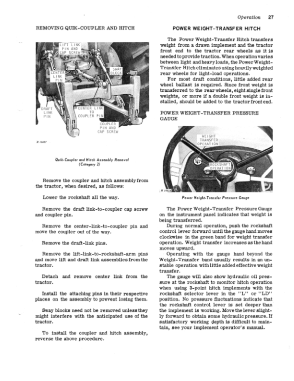 John Deere 5020 Row-Crop Tractor Operator’s Manual (OMR48276) Workshop Guide