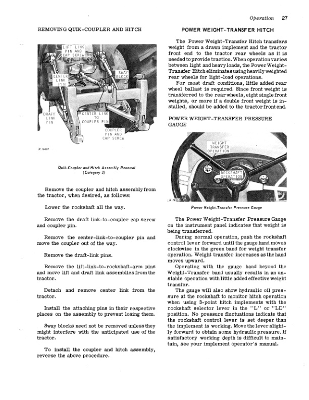 John Deere 5020 Row-Crop Tractor Operator’s Manual (OMR48276) Workshop Guide