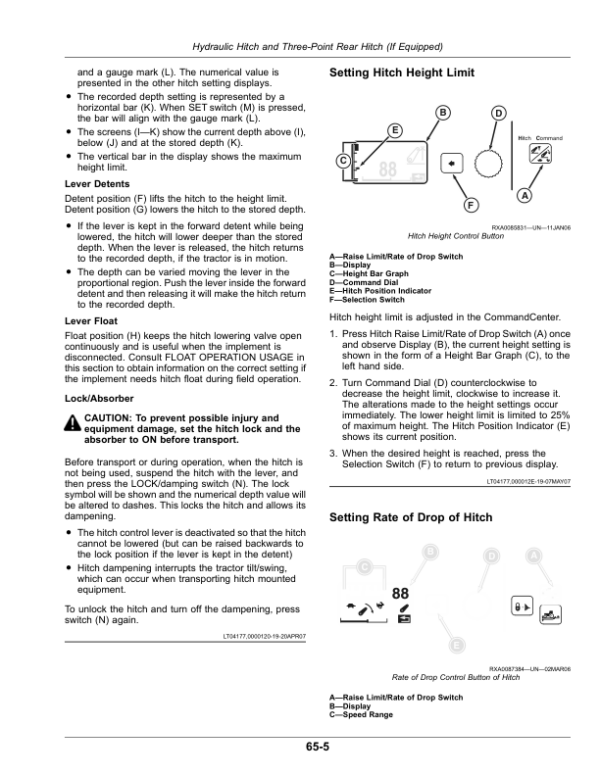 John Deere 7200J, 7215J, 7230J Tractors (Worldwide Edition) Operator’s Manual (OMR557268) Workshop Guide