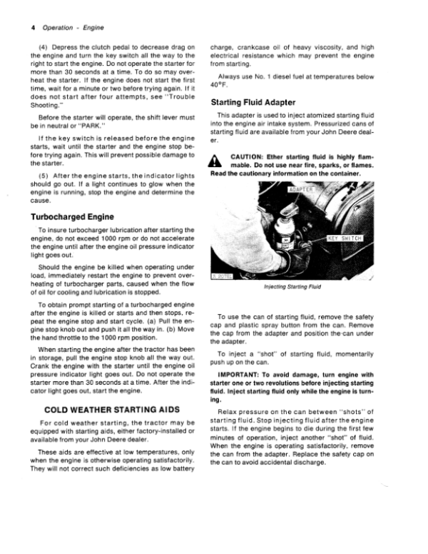 John Deere 6030 Tractor Operator’s Manual (OMR55943) Workshop Guide