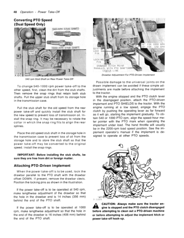 John Deere 4430 Tractor Operator’s Manual (OMR65532) Workshop Guide