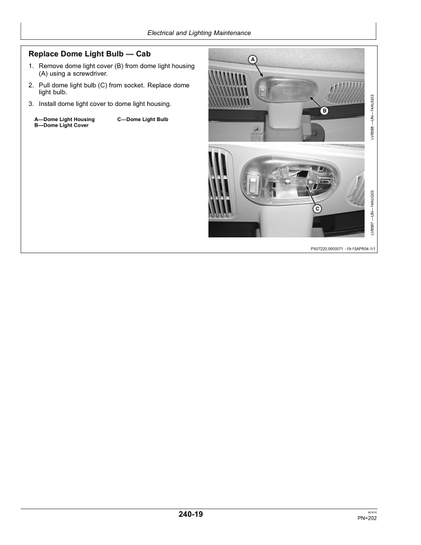 John Deere 6403 & 6603 Tractors (North American) Operator’s Manual (OMRE225832) Workshop Guide