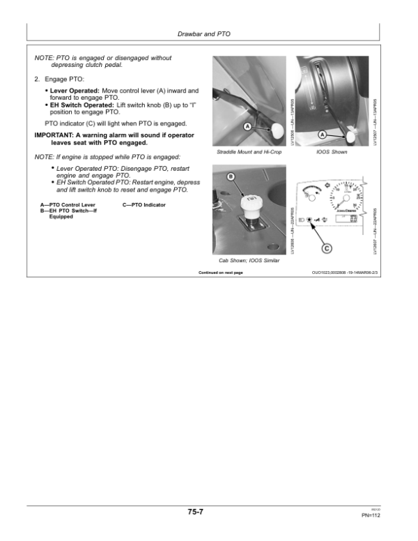 John Deere 5225, 5325, 5425, 5525, 5625 Tractors Operator’s Manual (OMRE260579) Workshop Guide