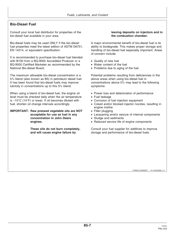 John Deere 5103, 5203, 5303, 5403 Australia Tractors Operator’s Manual (OMRE264153) Workshop Guide