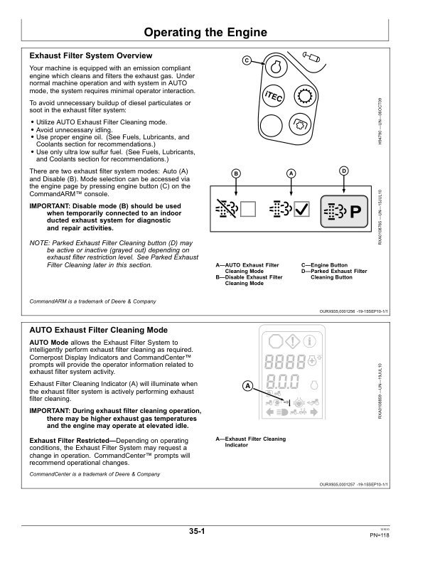 John Deere 8260R, 8285R, 8310R, 8335R & 8360R Tractors Operator’s Manual (OMRE317040) Workshop Guide