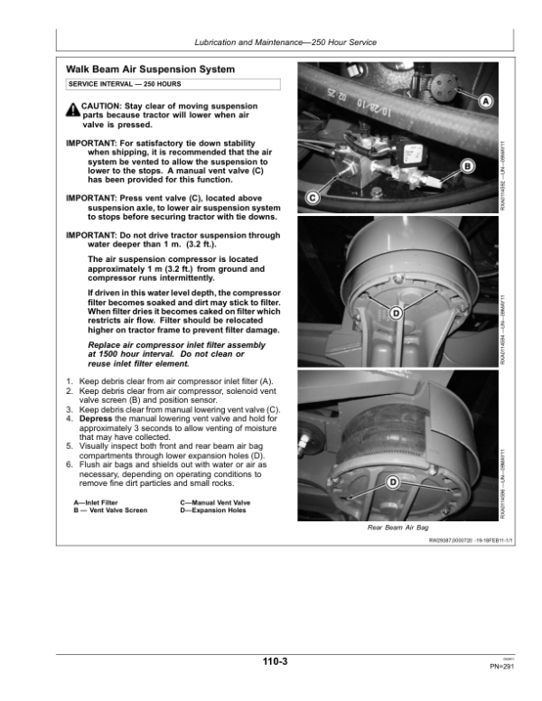 John Deere 9460RT, 9510RT, 9560RT Scraper Tractors Operator’s Manuals (OMRE340980) Workshop Guide
