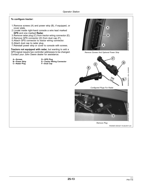 John Deere 9460R, 9510R, 9560R Scraper Tractors Operator’s Manual (OMRE346328) Workshop Guide