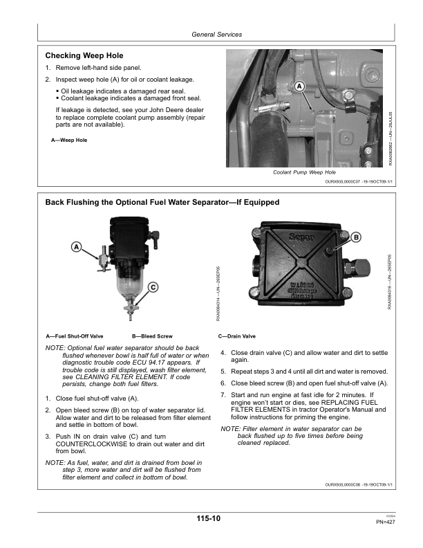 John Deere 8260R, 8285R, 8310R, 8335R & 8360R Tractors Operator’s Manual (OMRE558762) Workshop Guide