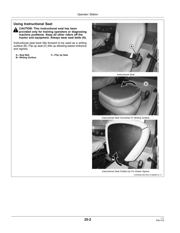 John Deere 8310RT, 8335RT & 8360RT Tractors North America (907101- ) Operator’s Manual (OMRE560341) Workshop Guide