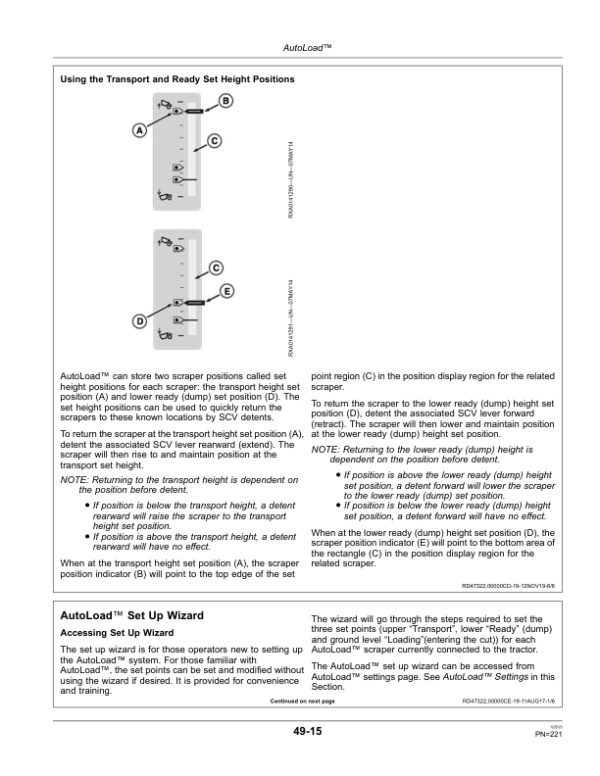 John Deere 9470RT, 9520RT & 9570RT Scraper Tractors North America (906000-915000) Operator’s Manual (OMRE572653) Workshop Guide