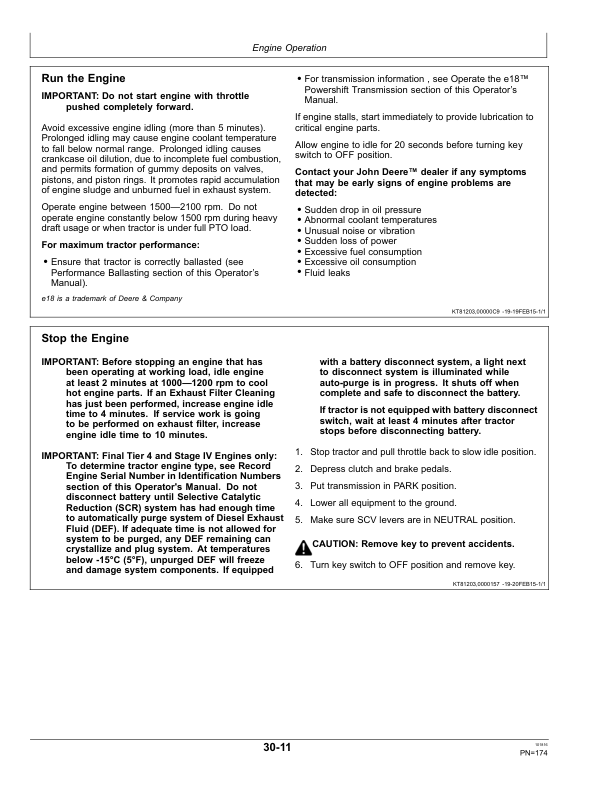 John Deere 9370R, 9420R, 9470R, 9520R, 9570R & 9620R (9R) Scraper Tractors Operator’s Manual (OMRE584620) Workshop Guide