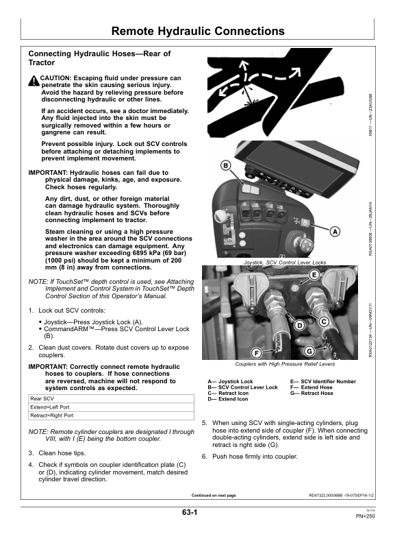 John Deere 9470RX, 9520RX, 9570RX & 9620RX (9RX) Tractors Operator’s Manual (OMRE584633) Workshop Guide