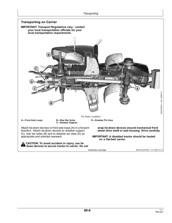 John Deere 7830 & 7930 Tractors Operator’s Manual (OMRE589199) Workshop Guide