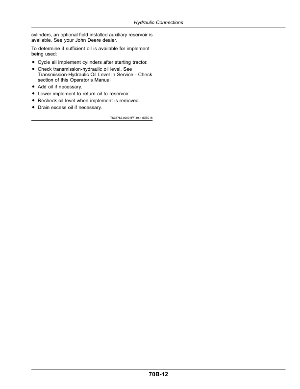 John Deere 8320RT, 8345RT & 8370RT Tractors Operator’s Manual (OMRE591509) Workshop Guide