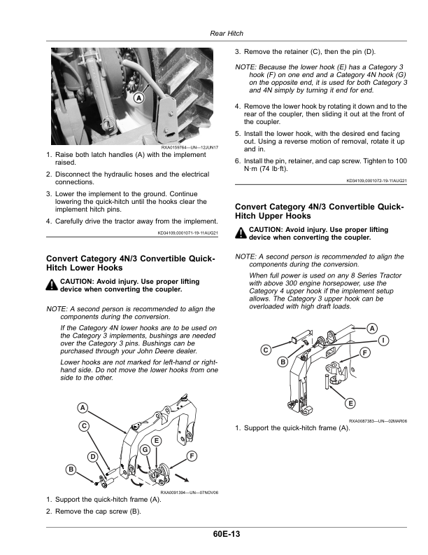 John Deere 8RT Series Tractors (Serial No. 927001-) (European Edition) Operator’s Manual (OMRE593023) Workshop Guide