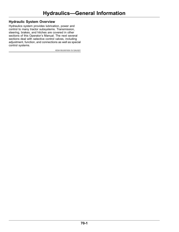 John Deere 8RX Tractors (Serial No. 804001-) (North American) Operator’s Manual (OMRE593193) Workshop Guide