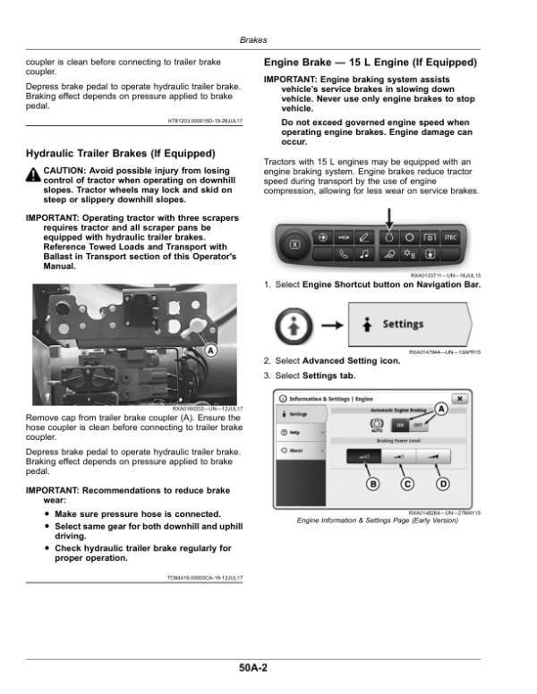 John Deere 9420RX, 9470RX, 9520RX, 9570RX & 9620RX (9RX) Tractors Operator’s Manual (OMRE595557) Workshop Guide
