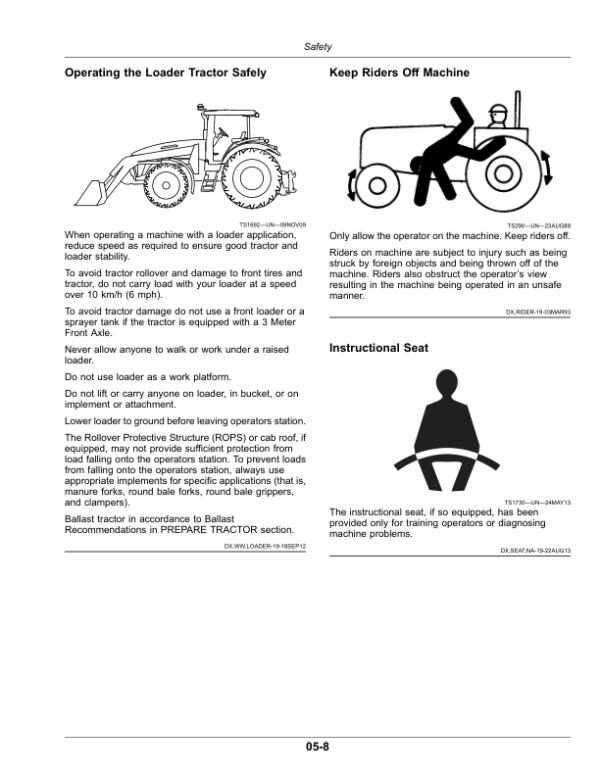John Deere 8R 230, 8R 250, 8R 280, 8R 310, 8R 340, 8R 370, 8R 410 (8R) Tractors (160001-) Operator’s Manual (OMRE597219) Workshop Guide