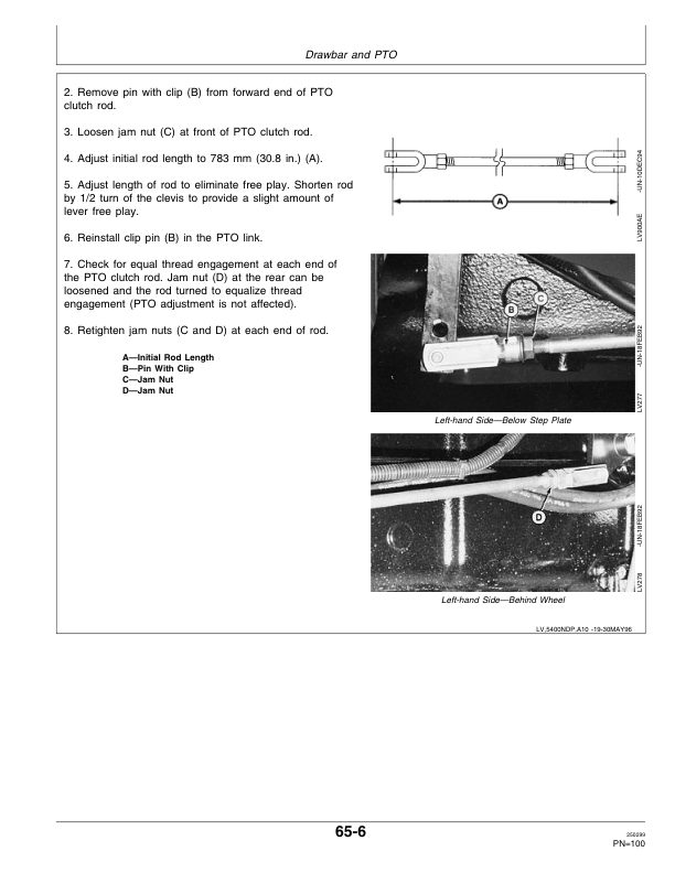 John Deere 5310N, 5510N Narrow Tractors Operator’s Manual (OMRE71739) Workshop Guide