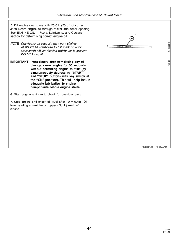 John Deere 6076AFM30 Marine Diesel Engines – Series 400 Operator’s Manual (OMRG23321) Workshop Guide