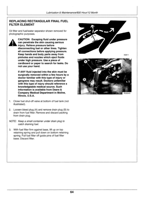 John Deere 6101 OEM Diesel Engines Operator’s Manual (OMRG25414) Workshop Guide
