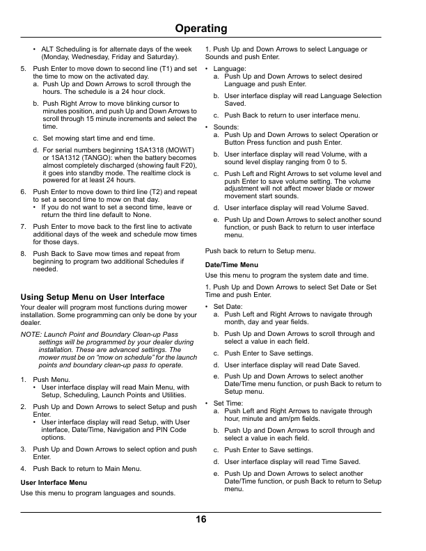 John Deere 500F MOWiT Autonomous Mower (Sabo) Software Version 4.1 Operator’s Manual (OMSAU13608) Workshop Guide