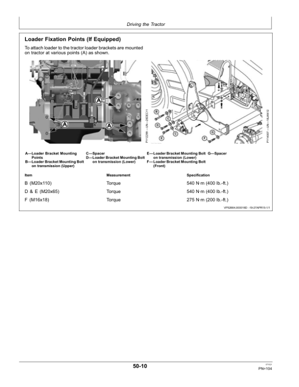 John Deere 5055E, 5065E, 5075E Tractors (Export Edition) Operator’s Manual (OMSJ16026) Workshop Guide