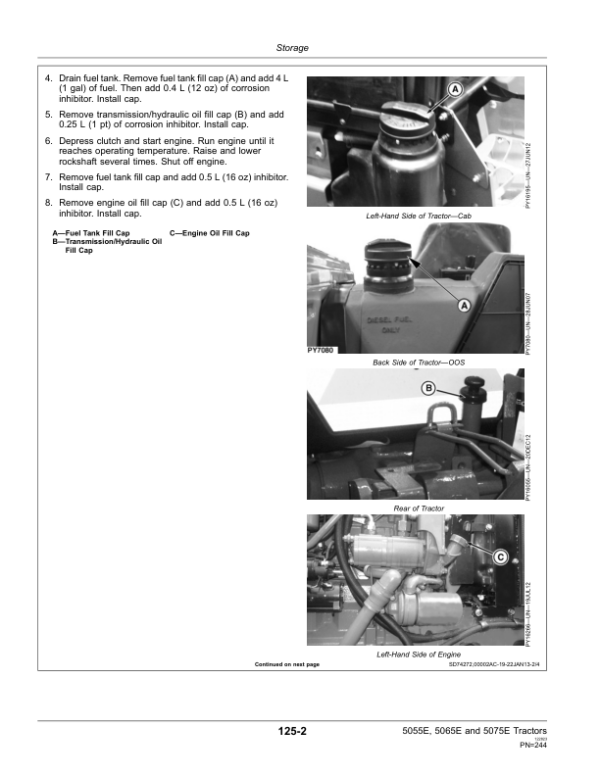 John Deere 5055E, 5065E & 5075E Tractors (MY2014-MY2015) (North America) Operator’s Manual (OMSJ17178) Workshop Guide