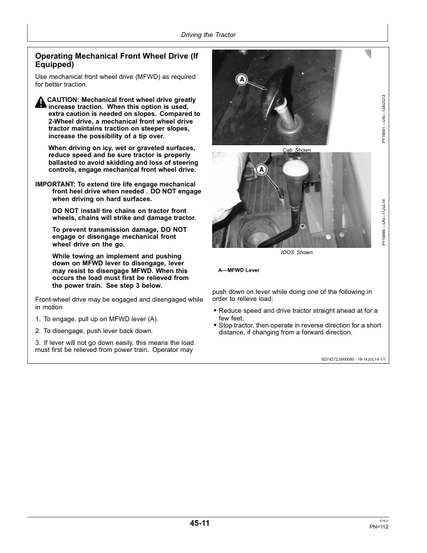 John Deere 5055E, 5065E, 5075E Tractors (Export Edition) Operator’s Manual (OMSJ25842) Workshop Guide