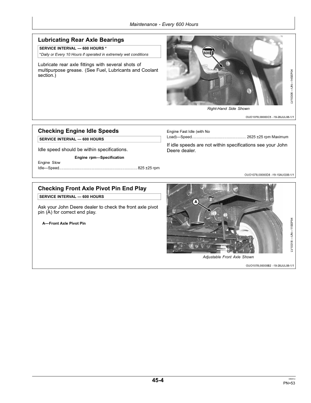 John Deere 5083EN, 5093EN, 5101EN (Tier 2) Tractors Maintenance Guide (October 2008) (-360000 OOS) (-370000 Cab) Operator’s Manual (OMSJ294044) Workshop Guide