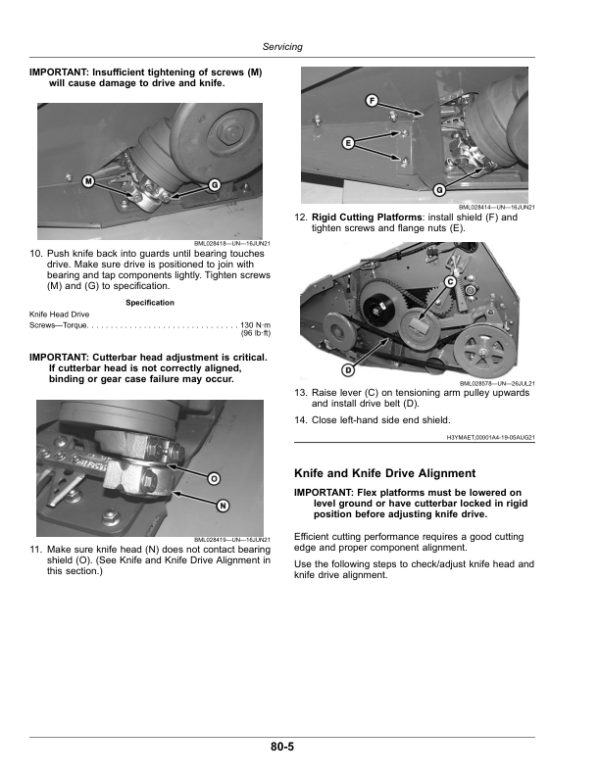 John Deere 600 Series Rigid, Flex Cutting Platforms (From Serial Number 140100-) Operator’s Manual (OMSKD600MY23T) Workshop Guide