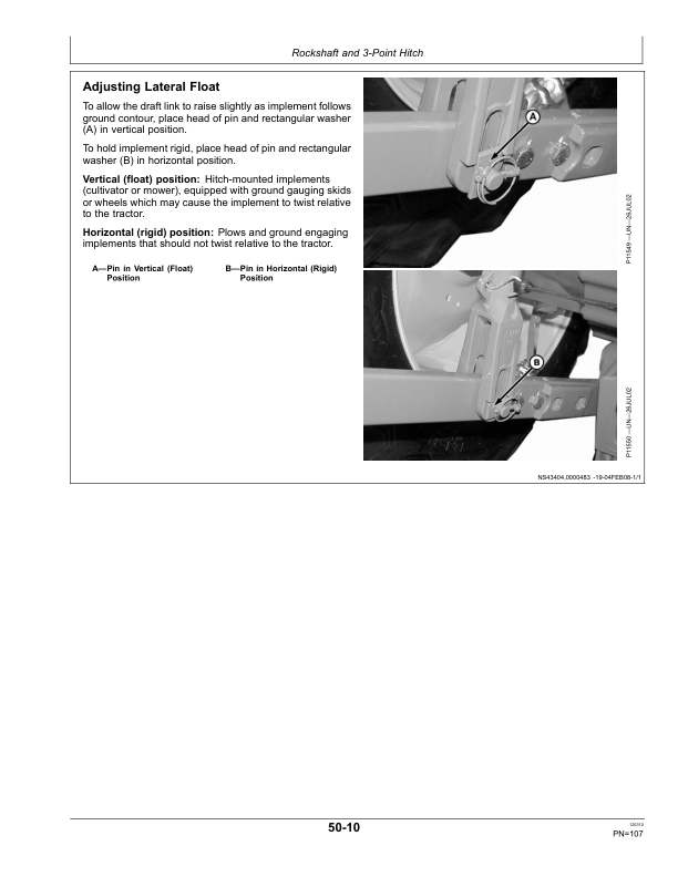 John Deere 6100D, 6110D, 6115D, 6125D, 6130D & 6140D Tractors Operator’s Manual (OMSU20196) Workshop Guide