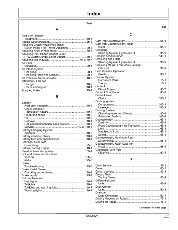 John Deere 300, 304, B350 & 2C-354 Tractors (Asian Edition) Operator’s Manual (OMSU37873) Workshop Guide